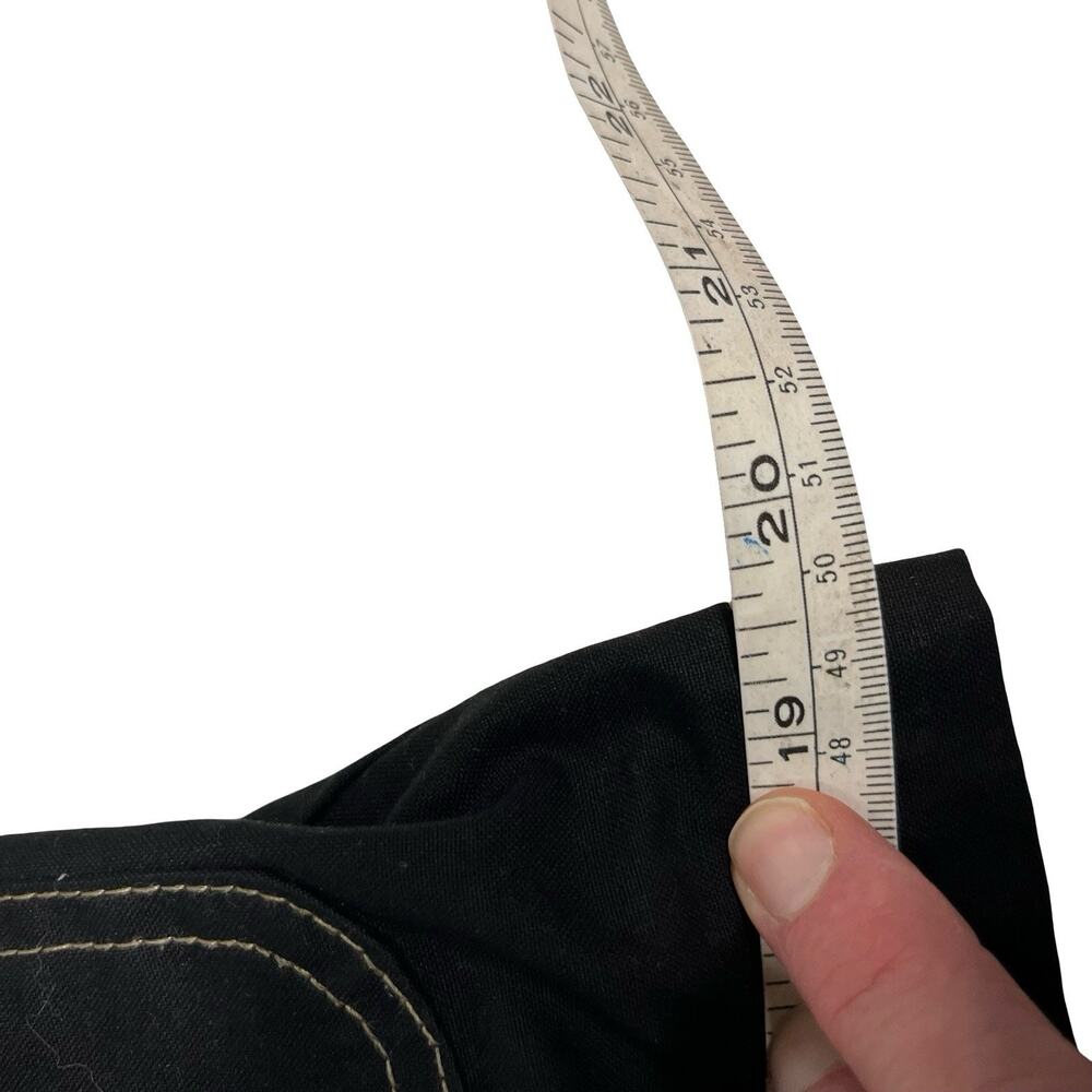 Boden Waxed Cotton Jacket Black Contrast Stitch Utility Pockets Size 10 - Picture 16 of 16